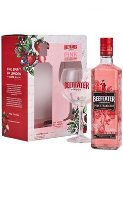 Gin Beefeather Pink 0,7l + sklo